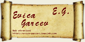Evica Garčev vizit kartica